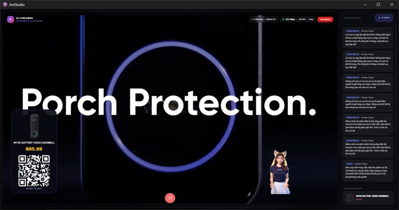 AntStudio - Autonomous AI Streamer for Live Commerce – screenshot 2