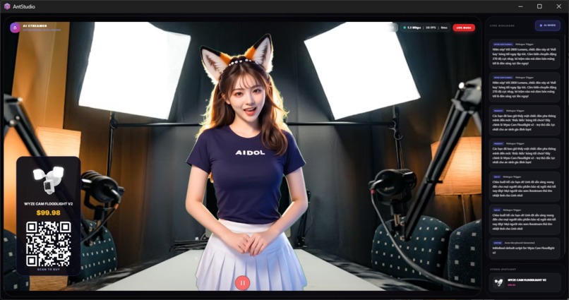 AntStudio - Autonomous AI Streamer for Live Commerce – screenshot 1