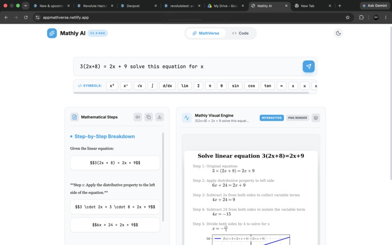 Mathly and MathVerse (Future of Maths)  – screenshot 1