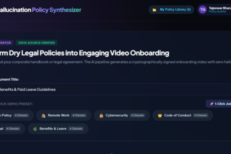 The Zero-Hallucination HR & Legal Policy Synthesizer