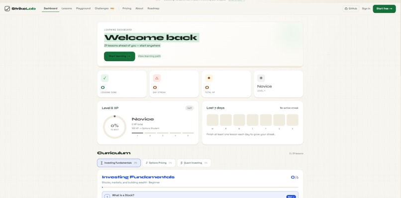 Strikelab – screenshot 2