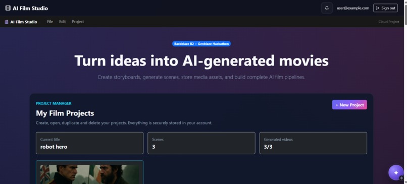 AI Film Studio – screenshot 1