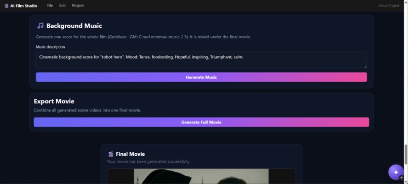 AI Film Studio – screenshot 5