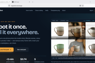 OriginShot — Verifiable AI Product Media