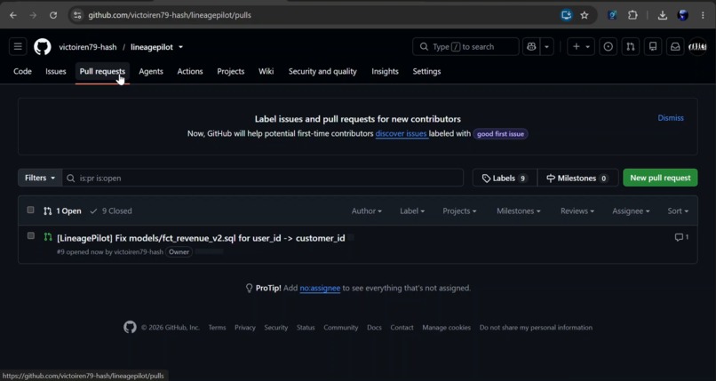 LineagePilot – screenshot 3