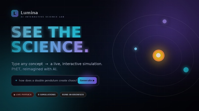 Lumina — AI Interactive Science Lab – screenshot 2