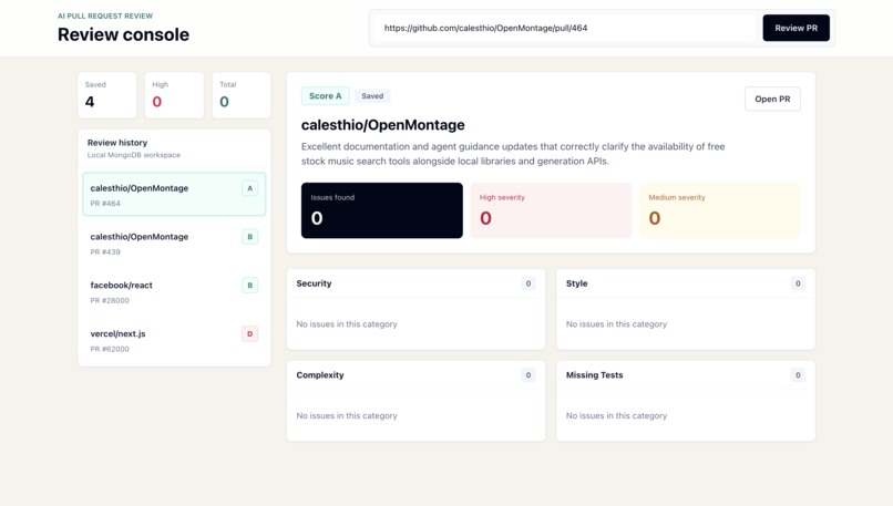 AI PR Review – screenshot 1