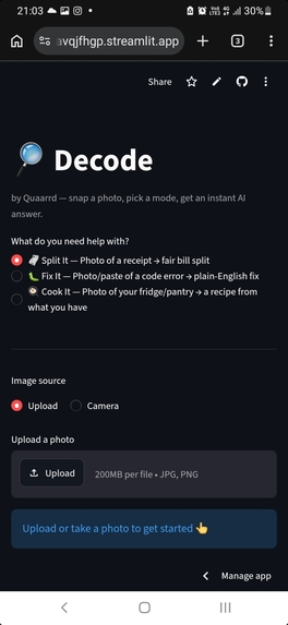 Decode  AI problem solver  – screenshot 1