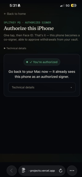 SplitKeyPQ – screenshot 3