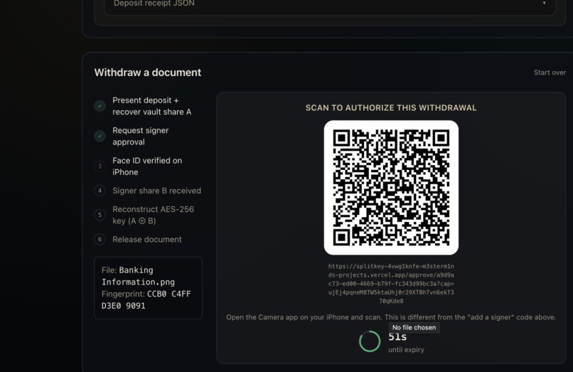 SplitKeyPQ – screenshot 4