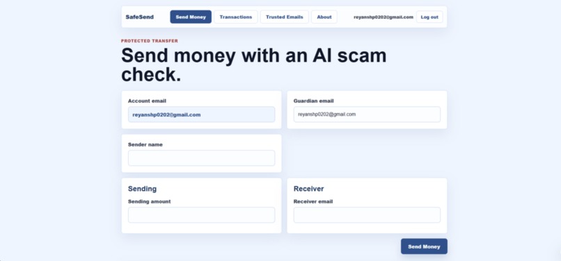SafeSend – screenshot 1