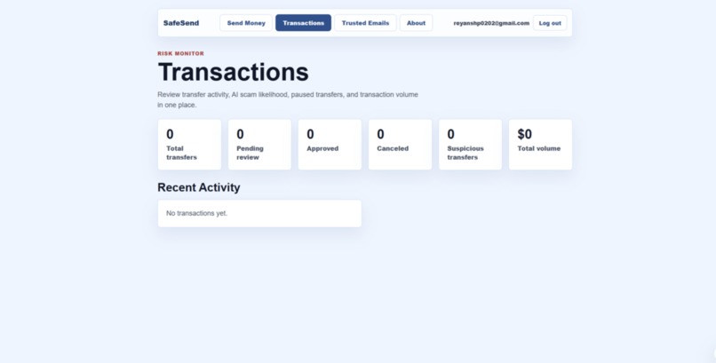 SafeSend – screenshot 2