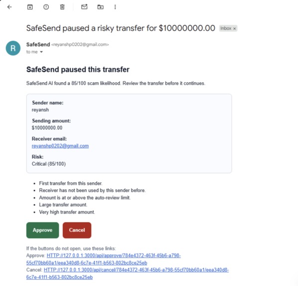 SafeSend – screenshot 6