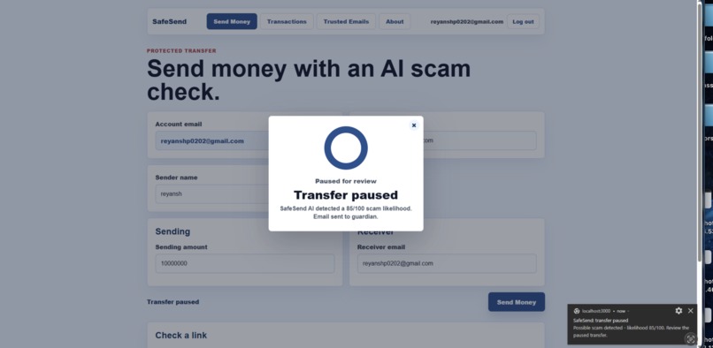 SafeSend – screenshot 7