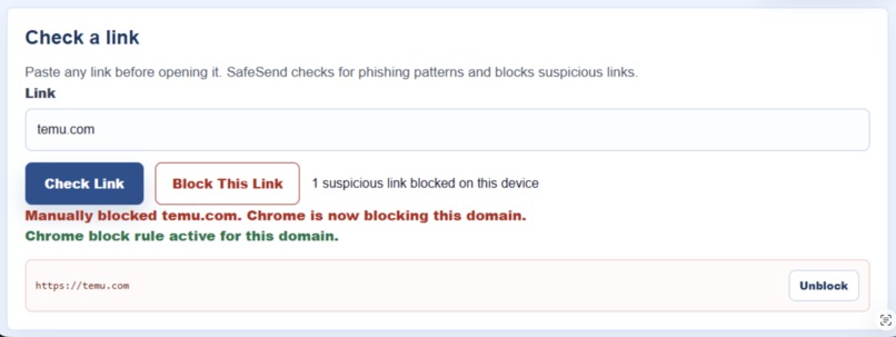 SafeSend – screenshot 8