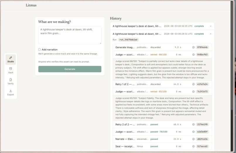 Litmus – screenshot 2