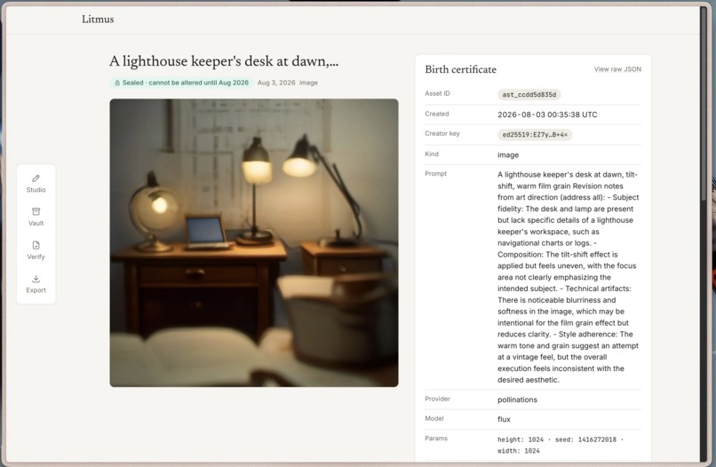 Litmus – screenshot 1