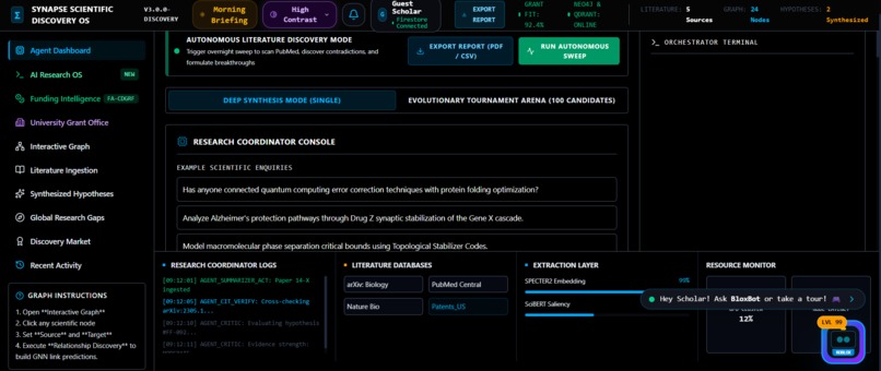 SYNAPSE SCIENTIFIC DISCOVERY – screenshot 1