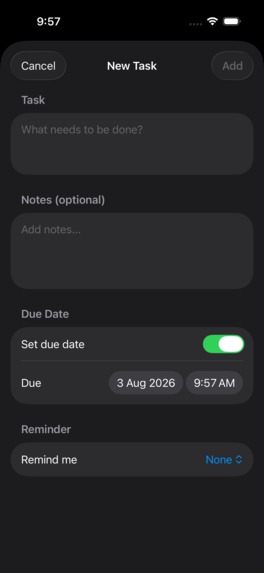 Todobo App – screenshot 2