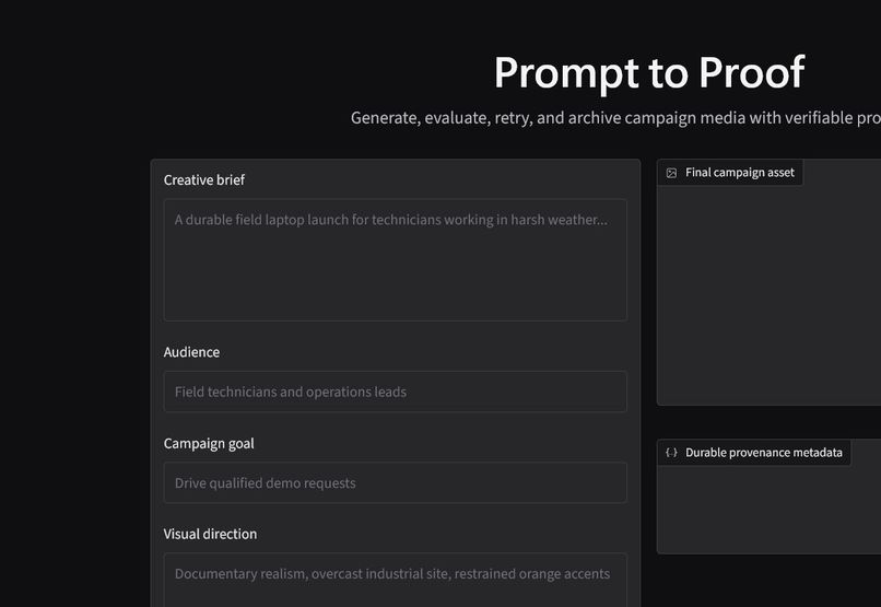 Prompt to Proof – screenshot 1