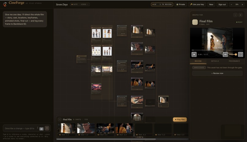 cineforge – screenshot 1