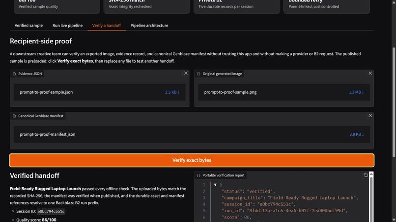Prompt to Proof – screenshot 4