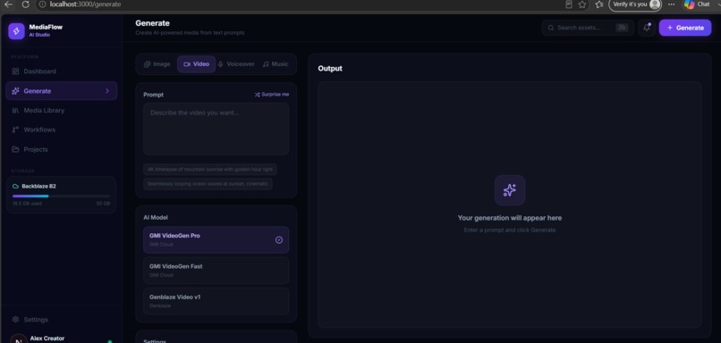 AI MediaFlow Studio – screenshot 2