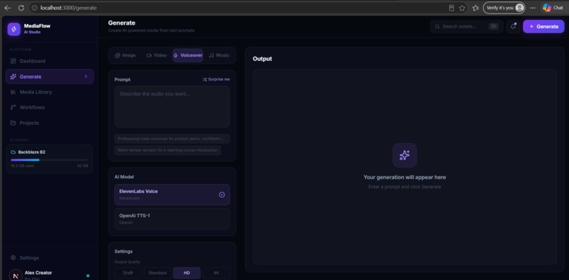AI MediaFlow Studio – screenshot 3
