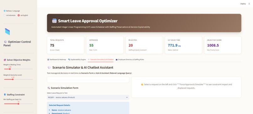 Smart Leave Approval Optimizer – screenshot 1
