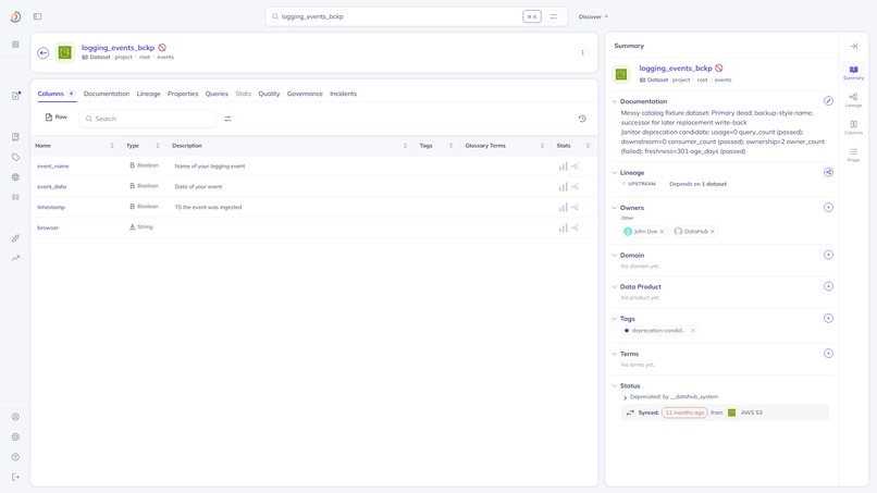 DataHub Deprecation Janitor – screenshot 5