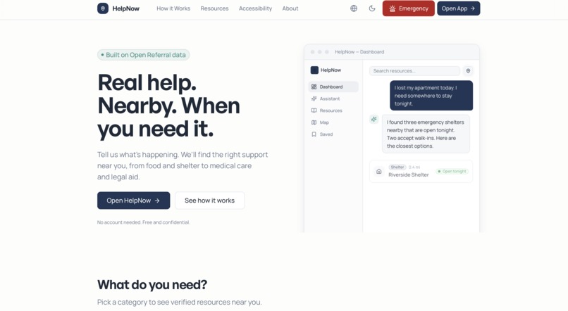HelpNow – screenshot 1