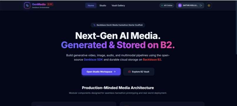 GenMedia: Multi-Modal B2 Studio – screenshot 1