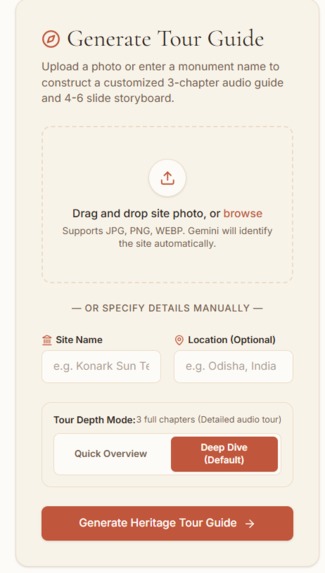 Heritage AI -Tour Guide Generator – screenshot 4