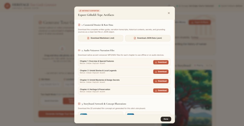 Heritage AI -Tour Guide Generator – screenshot 5