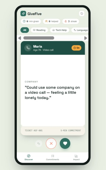 GiveFive – screenshot 1