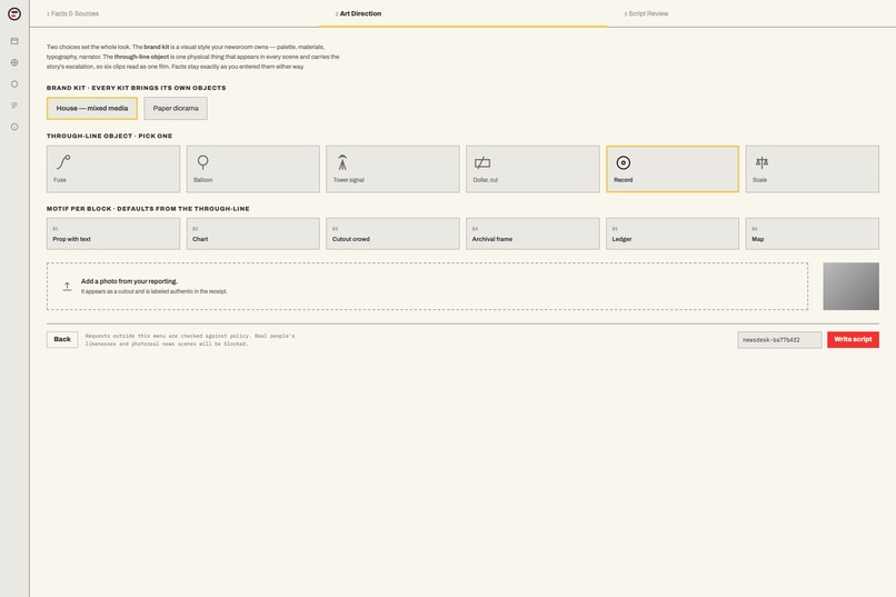Newsdesk - AI Video Explainer Tool for Journalists – screenshot 3