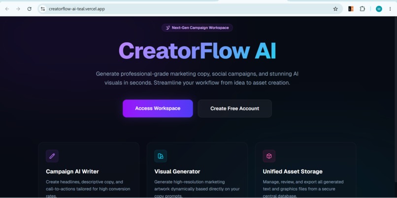 CreatorFlow AI – screenshot 1