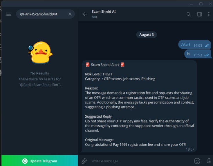 ScamShield AI – screenshot 1