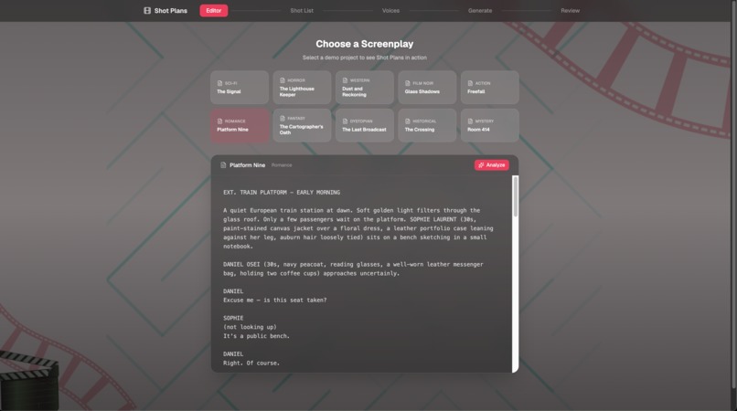 Shot Plans – screenshot 3