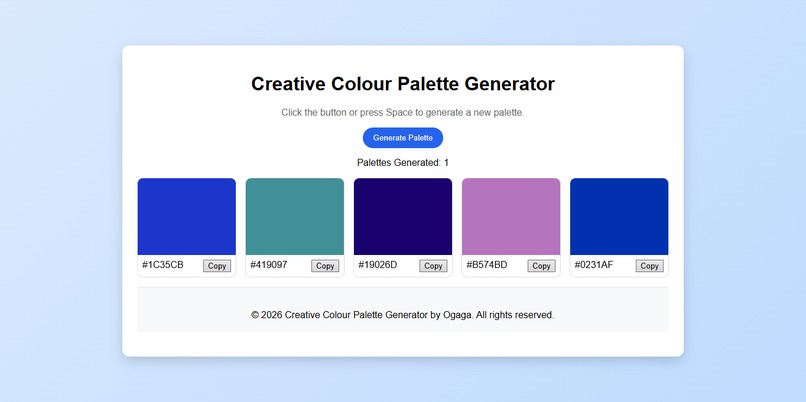 color palette generator – screenshot 1