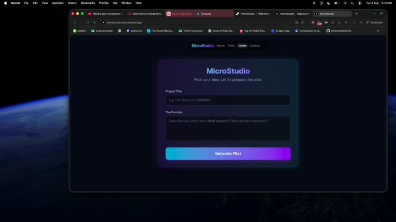 MicroStudio – AI Micro-Dramas, Crowdfunding & OTT Publishing – screenshot 1