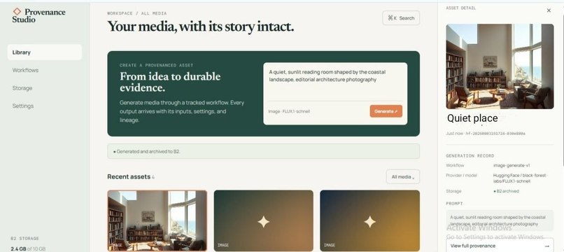 Provenance Studio – screenshot 7