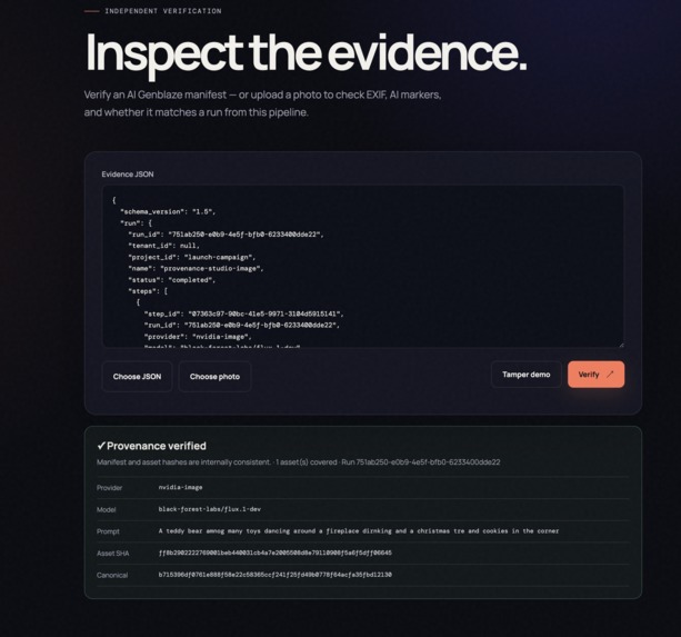 Provenance Studio – screenshot 5