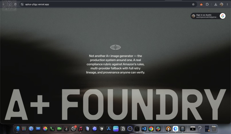 A+ Foundary – screenshot 1