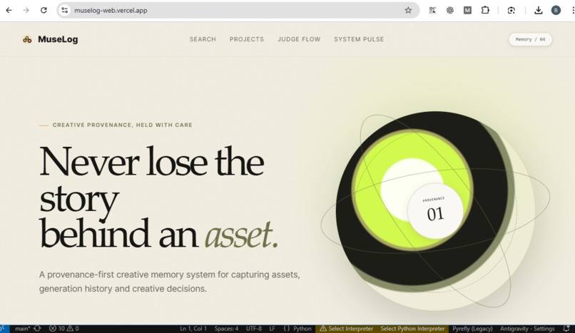 Muselog – screenshot 1