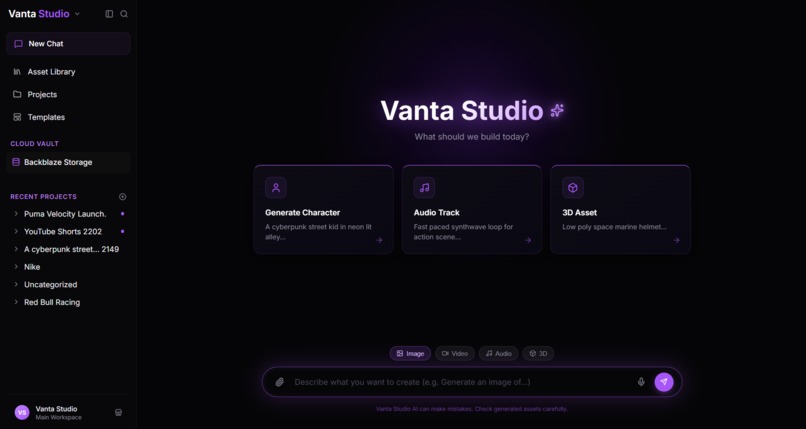 Vanta Studio – screenshot 1