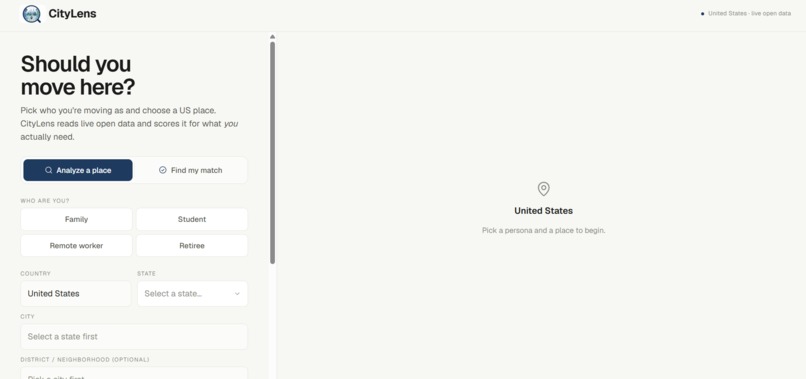 CityLens – screenshot 2