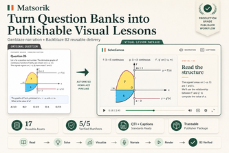 Traceable Visual Lessons for Publishers