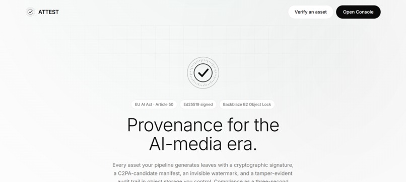Attest – screenshot 1