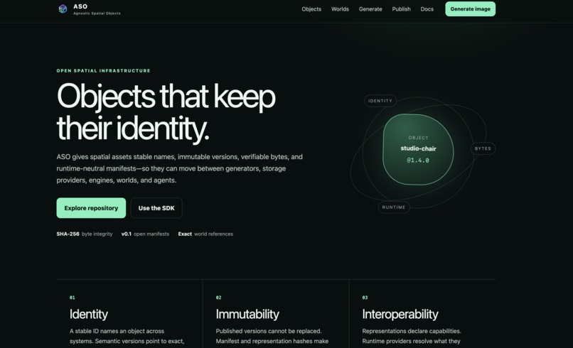 ASO: Agnostic Spatial Objects – screenshot 1